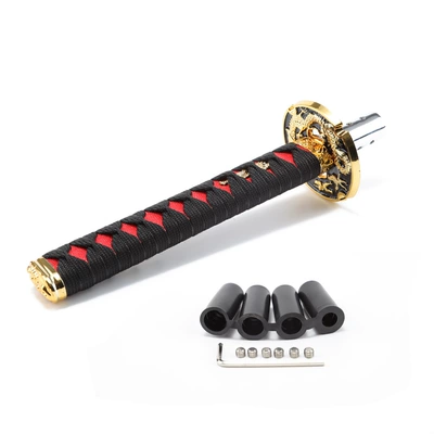 Jdm Manual Gear Shift Head Personalized Modified Samurai Gear Head Gear Lever Shift Lever Head Car Modified Wave Stick (Cab and accessories) - black-15cm