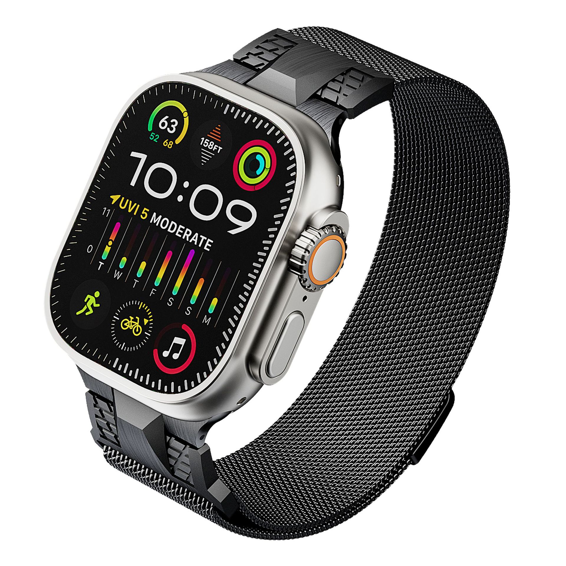 [Colección DE FOTOS] adecuado para Apple Watch mecha Milán banda de oro reloj pertenece a la correa iWatch