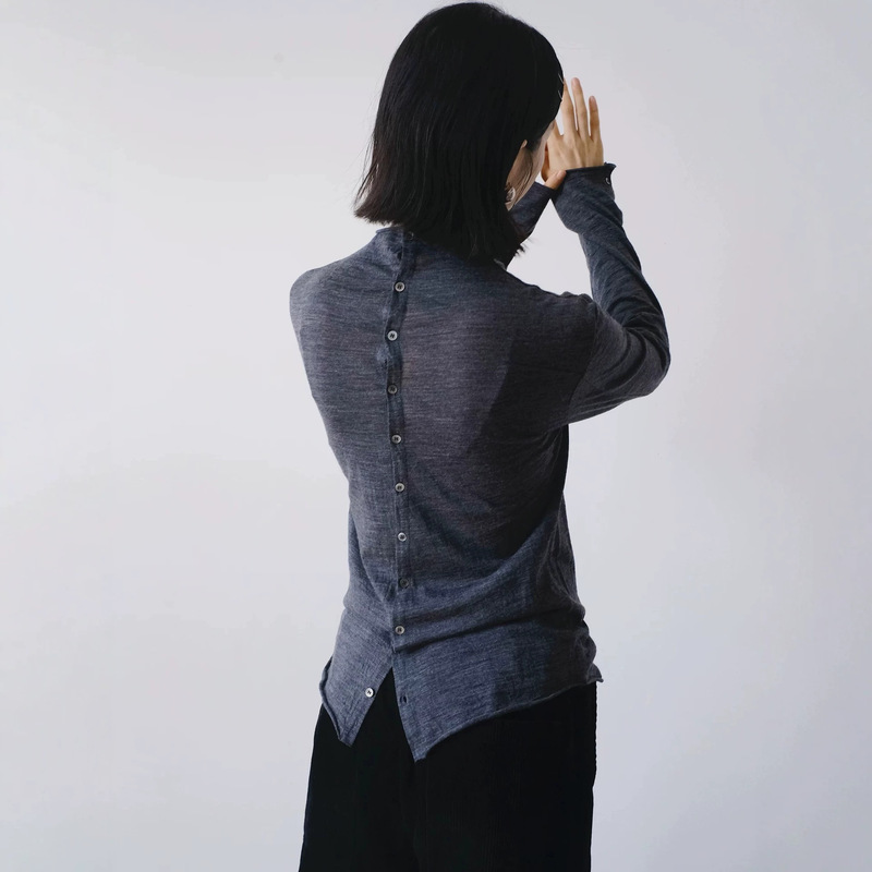 Korean Sunflower Old Money Style Wool Versatile Minimalist Casual Commuting Design Buttoned Two-Way Wear Solid Color Cardigan Korean Sunflower Old Money Style Wool Versatile Minimalist Casual Commuting Design Buttoned Two-Way Wear Solid Color Cardigan