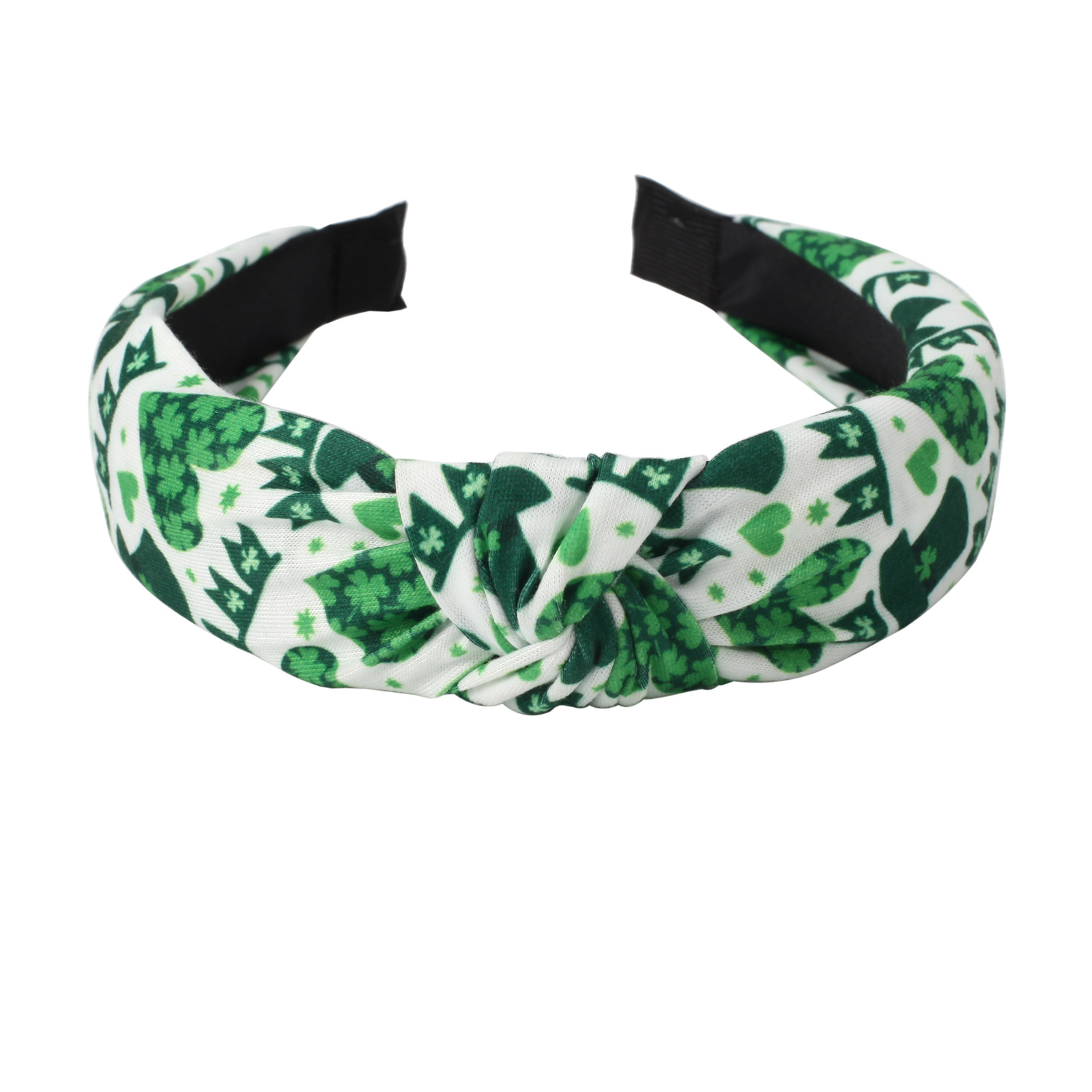 134g Weight Hair Band Hair Accessories Type 1 Piece Quantity Party, Festival Occasion St. Patrick Festival Shamrock Pattern All Seasons Season Women's Gender Classic Style Style Green Color Classic Style Women's Shamrock Cloth Hair Band 11