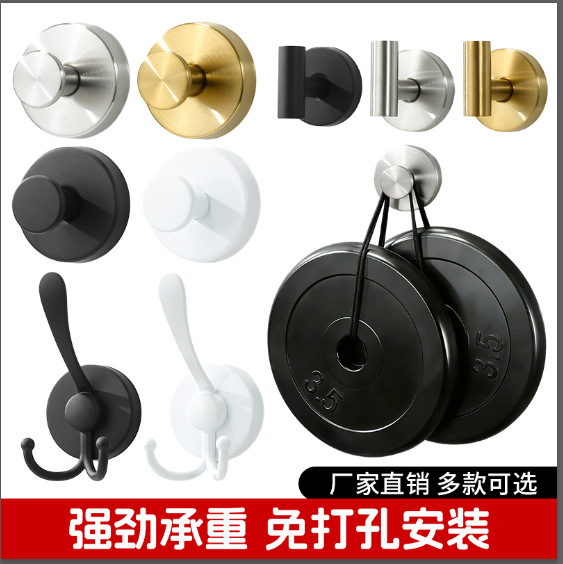 Cross-border stainless steel vacuum suction cup hook without…