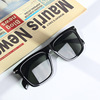 Sunglasses, brand fashionable glasses solar-powered, 2022, European style