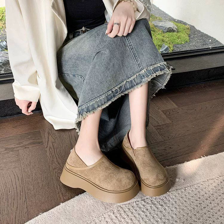 Birkenn обувь на толстой подошве женская весна 2025 новый рост дикий кекс повседневный