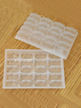 一次性饺子托盘袋装水饺盒内托20格云吞盒外卖打包盒速冻馄饨托s^