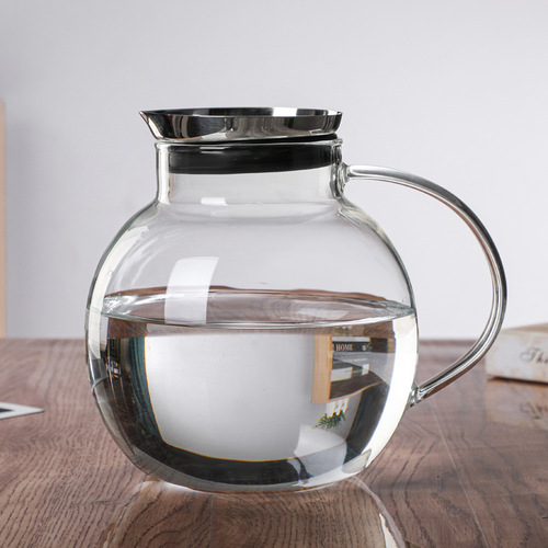 Nordic ins light luxury heat-resistant glass cup cold kettle drinking cup home restaurant water cup set cold kettle