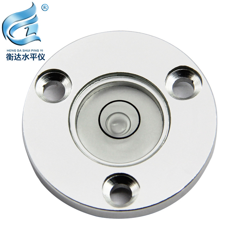 万向水平仪金属法兰水准仪牛眼式水平气泡便携水准泡高精度水平泡