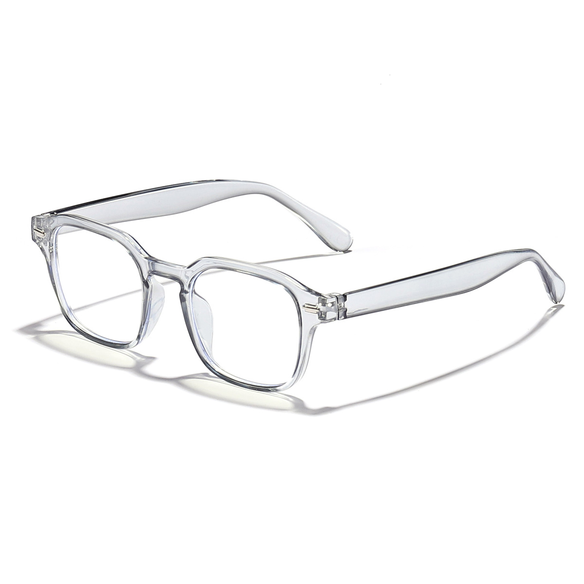 2024 nuevo estilo arroz con montura cuadrada estilo universitario tendencia moda todo fósforo gafas anti-azul estudiantes gafas de montura de miopía