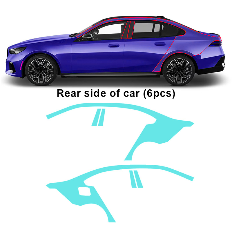 Cross-border exclusive for BMW 5 Series G60M Sports Edition TPU Invisible Paint Protective Film Anti-scratch Brightening Film
