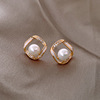 Fashion Jewelry Earrings Cute Dangle Gold Color Floral Flowe