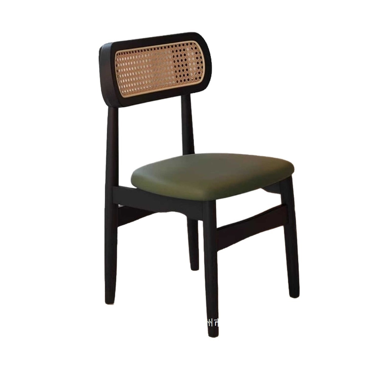 Fábrica directa mesa silla de comedor silla de madera maciza silla de caña casera taburete de restaurante nórdico libro de estudio