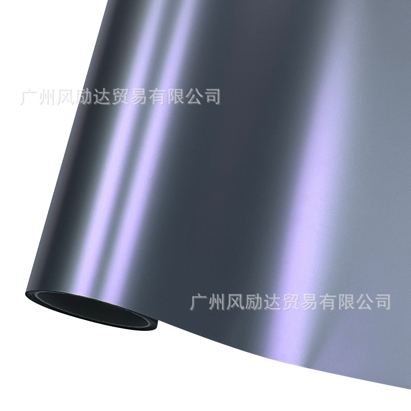Car Full Body Color Change Film Self-Adhesive Pet Technology Matte Silver Pink Silver Purple Motorcycle Modification Full Body Wrap Film