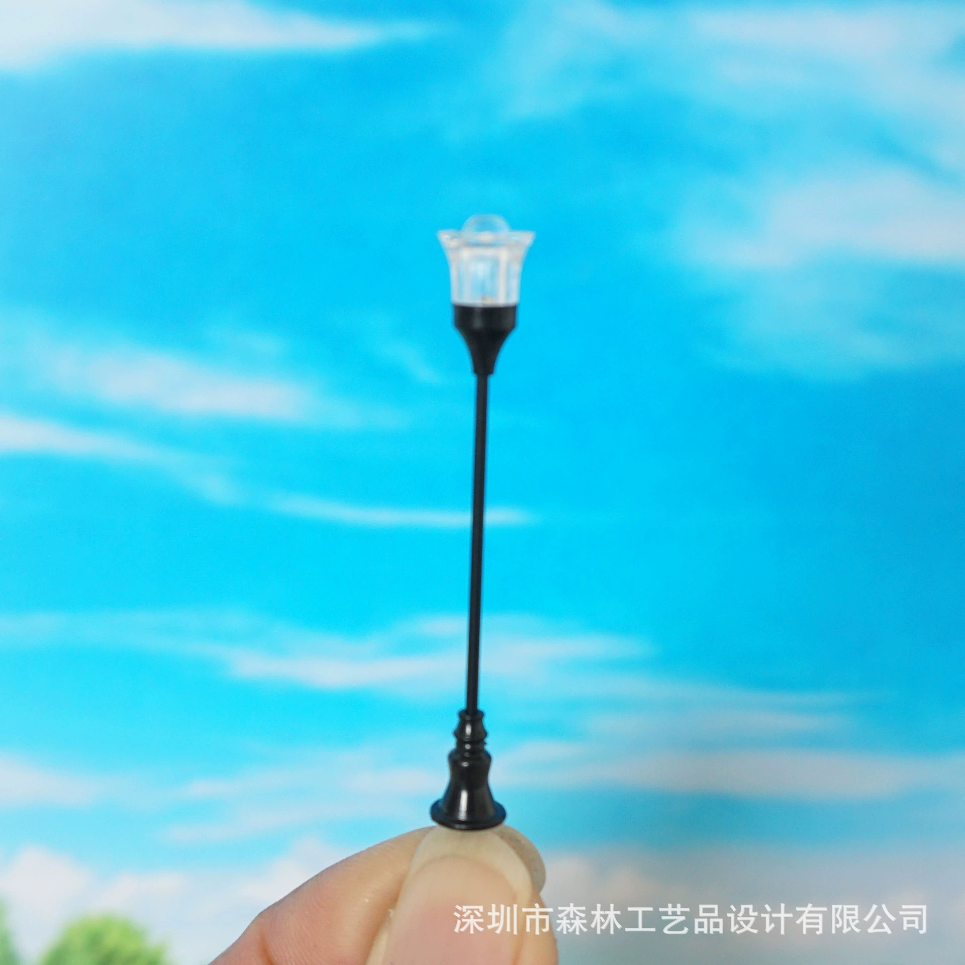 DIY ручной работы песочный стол модель здания материал садовая лампа светящаяся Металлическая лампа Модель улицы lamp-FT10