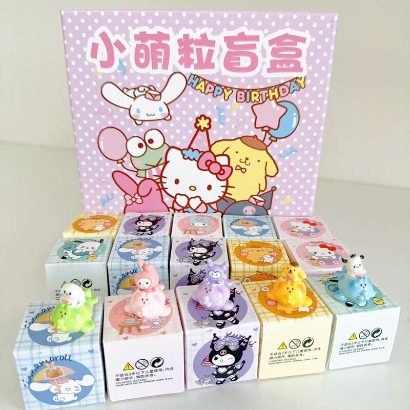New tremolo hot with three Leo cute small blind box diy accessories 3M adhesive micro landscape ornaments wholesale