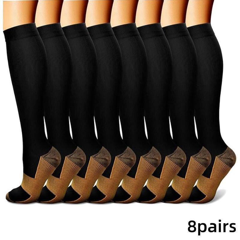 2025 New Cross-Border Dropshipping Neutral Blood Circulation Compression Socks 8 Pairs Cross-Border Dropshipping