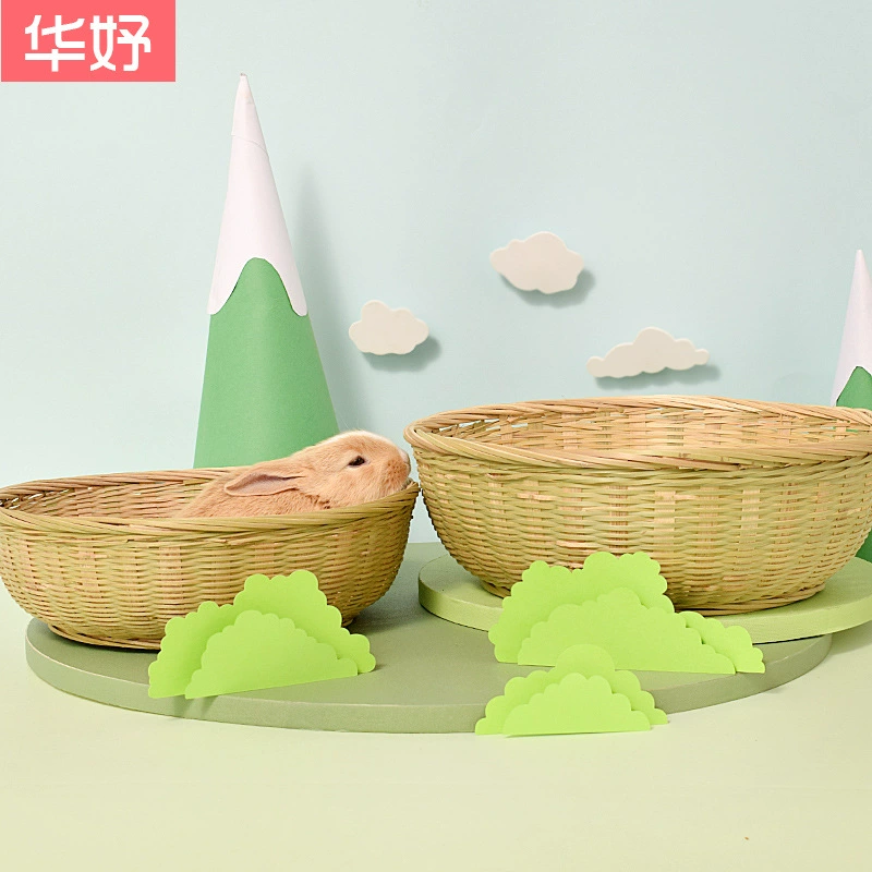 Кроличье гнездо завод прямых продаж трансграничные товары для кроликов Amazon летом травяное гнездо бамбуковое гнездо птичье гнездо голландская свинья гнездо