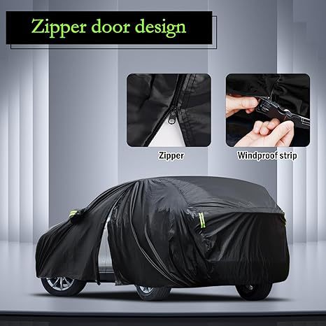 Cross-Border Exclusive Supply of Polyester Taffeta Car Cover 190t, Waterproof and Sun-Proof, Full-Cover Type for Cars, Dust-Proof, Rain-Proof, and Hail-Proof