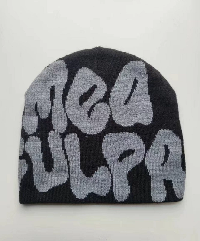 knitted winter beanie, woolen hip-hop style, unisex warm hat, multiple color patterns