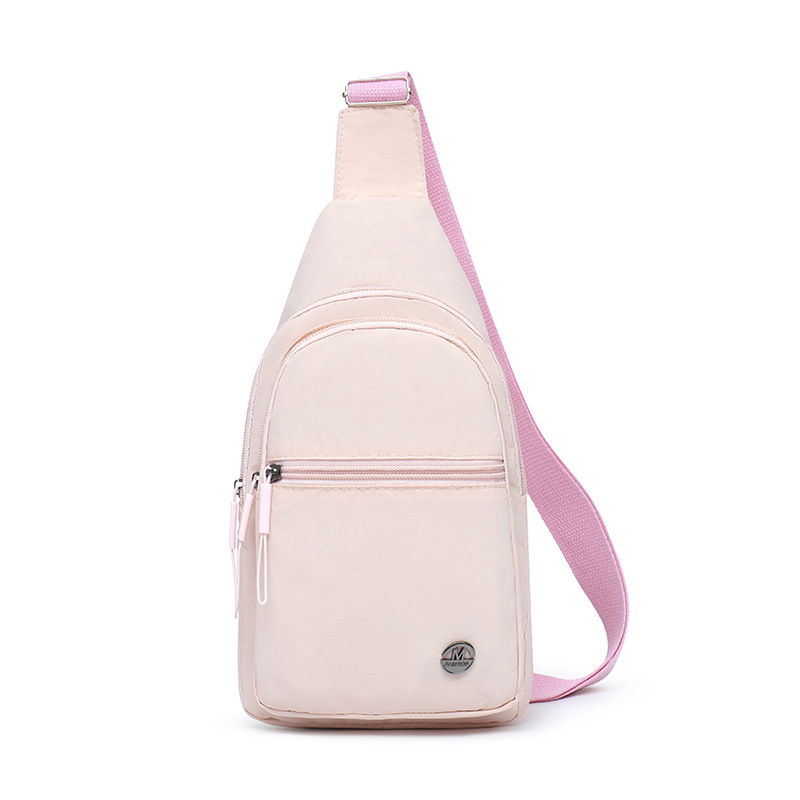 Bolso de pecho de tendencia transfronteriza para mujer multifuncional nuevo bolso de mensajero ligero hilo bordado tendencia mochila deportiva pequeña bolsa diagonal