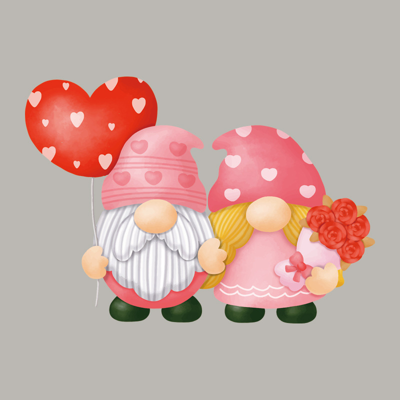 牵手的情侣小老头韩国烫画亚马逊货源耐水洗A级过粉高弹柯式烫画