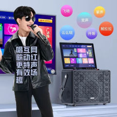 先科家庭KTV音響セット一体機点歌タッチパネル家庭用カラオケテレビ歌k歌スピーカー
