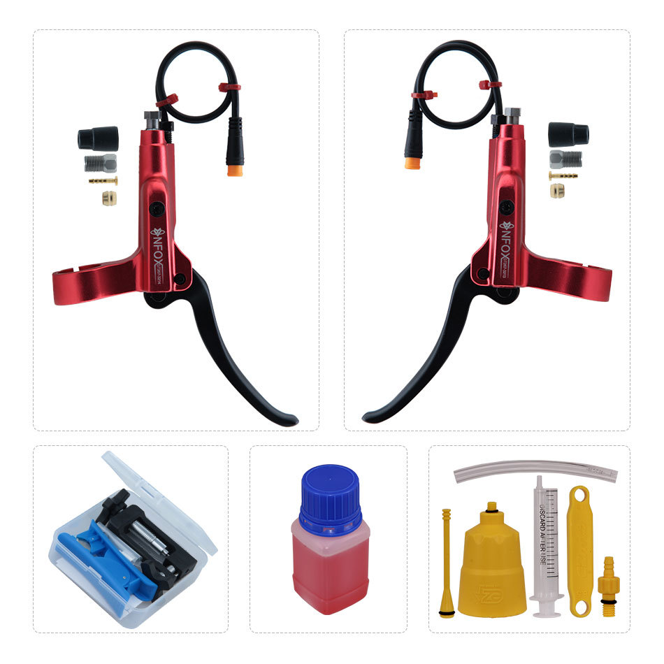 Manija de freno de apagado NFOX GT267 de 3 pines adecuada para bicicleta eléctrica Ebike manija de freno de motor Hall de ocho vías