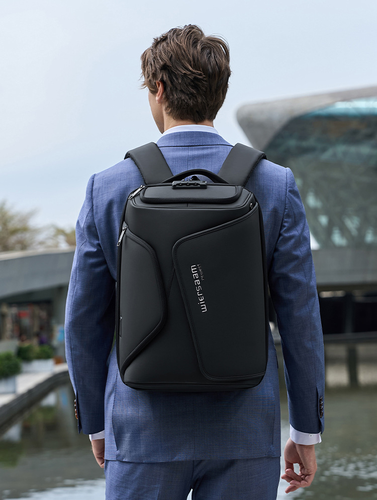 Rucsac de călătorie cu blocare TSA, geantă antifurt pentru laptop de 35 l pentru bărbați și femei, geantă de lucru impermeabilă pentru facultate, port USB, se potrivește computerului de 15 inchi, negru_voghion.com
