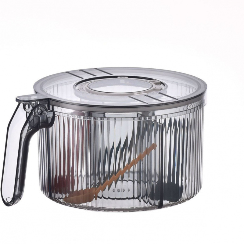 Caja de condimento de lujo ligero, conjunto de combinación de tanque de condimento de cocina para el hogar, caja de almacenamiento de condimentos de pimienta MSG de sal de rejilla múltiple todo en uno