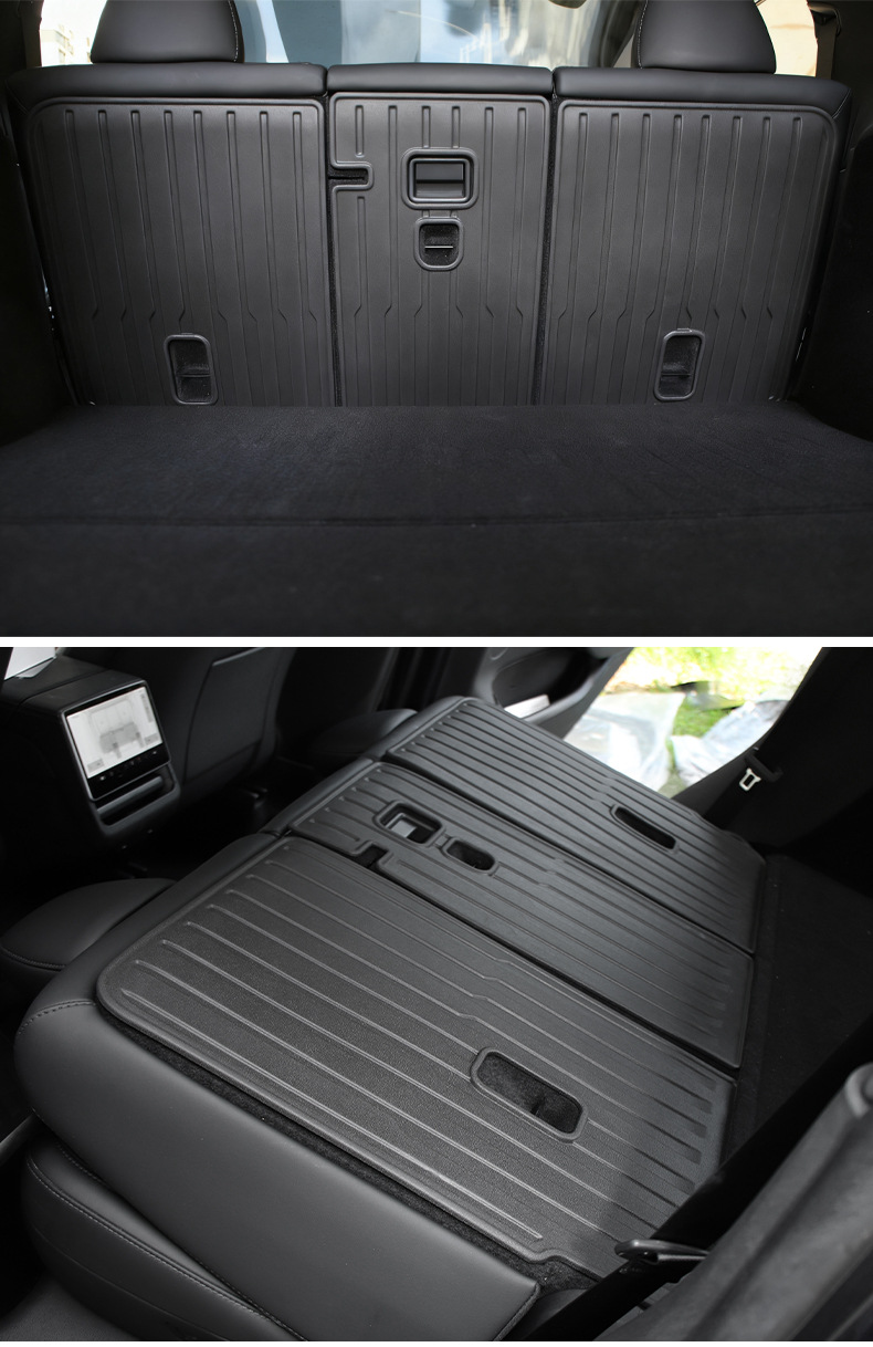 Suitable for the New Version of Model Y/3 Tesla Yl Trunk Mat, Rear Seat Backrest Mat, Fully Enclosed Trunk Mat