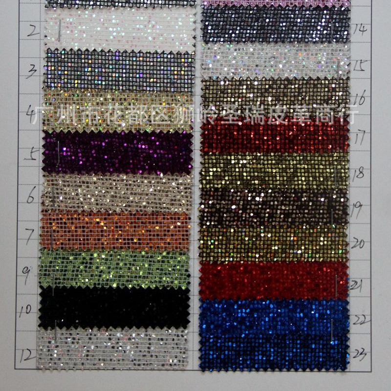 厂家现货供应PU人造革 TC布底小方格格利特 小方格星空SR-A66