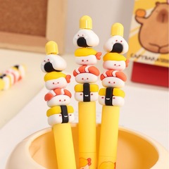 Qu Qi 8076 Sushi Stick Pen, Neutral Pen, Ins High-Quality Creative Shaped Pen, DIY Bead Signature Pen 0.5
