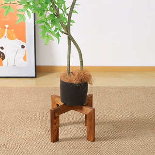 现货木质花架简约实木阳台桌面室内迷你绿萝花盆实木花架阳台花架