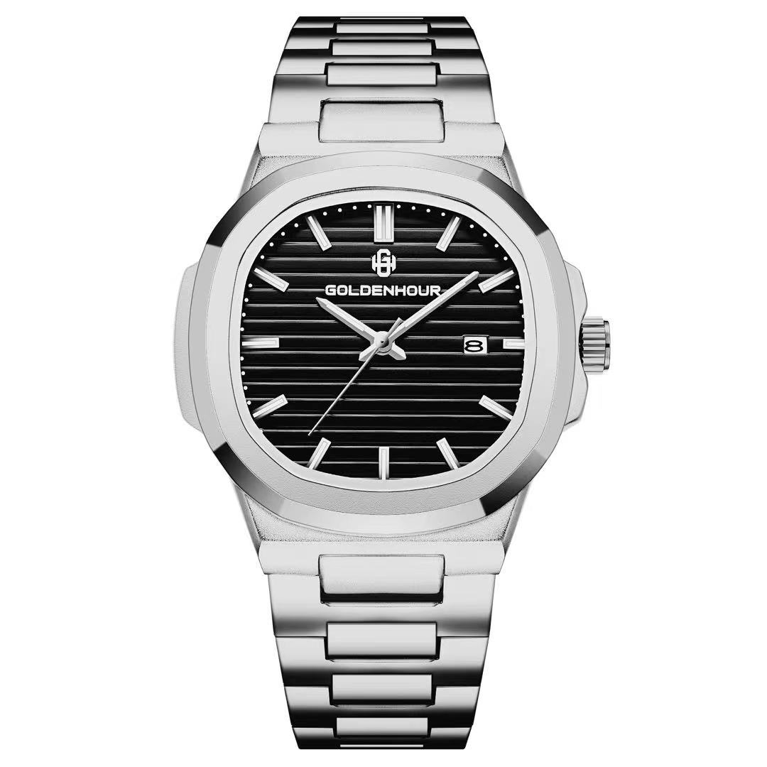 실버 쉘 검은 표면