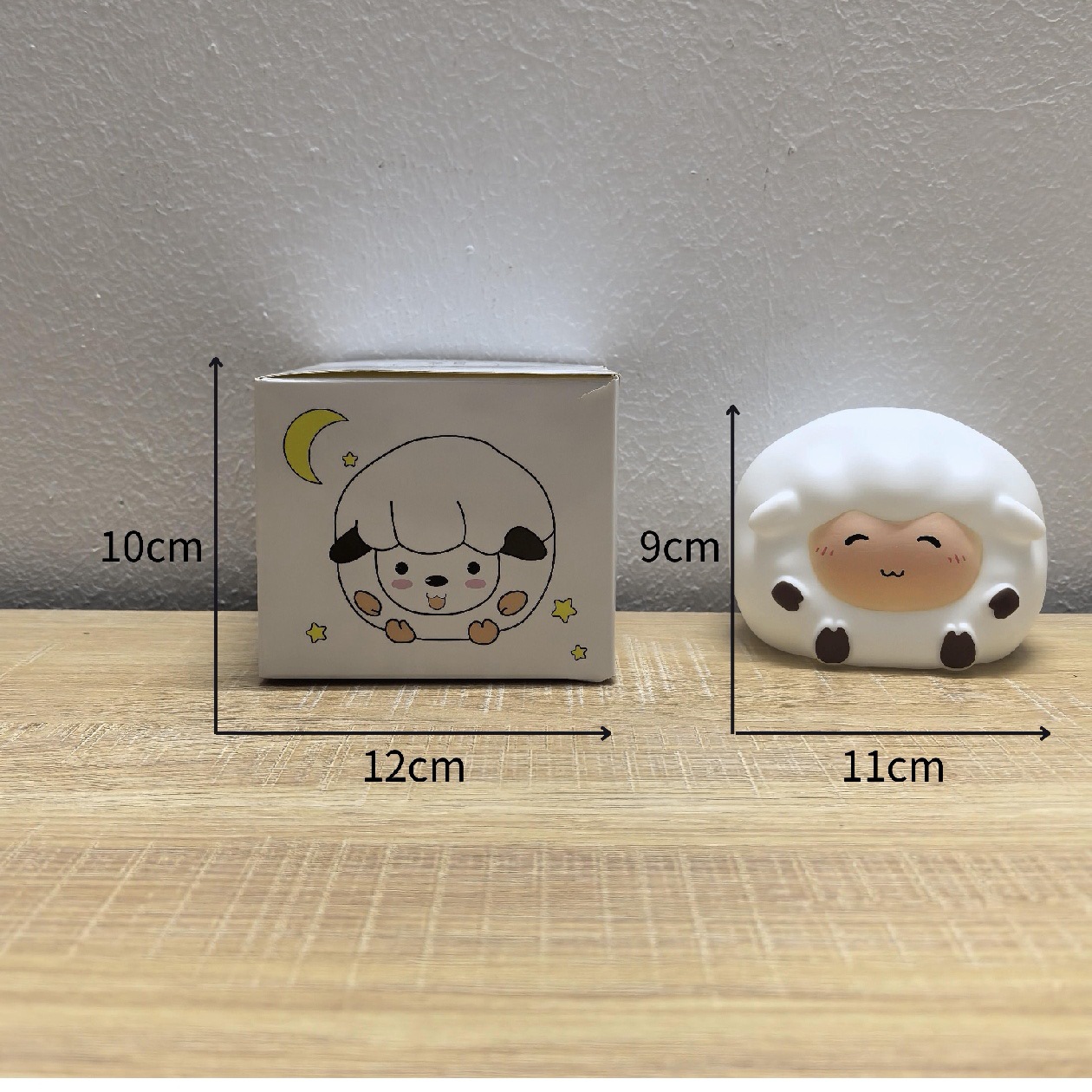 Doudou Duck Night Light Modelo de carga LED Lámpara de mesa de palmaditas junto a la cama para amamantar y dormir para amigos y compañeros de clase Regalos de cumpleaños