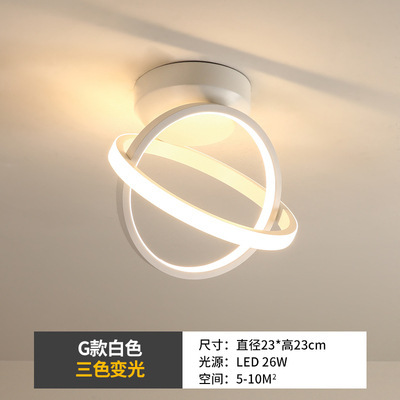 Luces de pasillo, luces del vestíbulo de entrada, luces de hierro forjado para escaleras, luces LED de techo para el guardarropa, luces de balcón, lámparas Zhongshan image 19