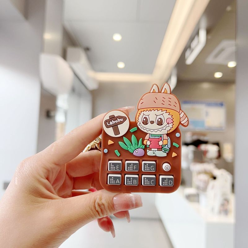 迷你打碟机钥匙扣乐器A玩具卡通动物节奏机包包车钥匙挂件创意礼|undefined