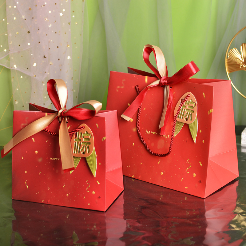 Wanjia Lights (золото и красный + листья рисовых клецок; маленький размер 18*16*10 см