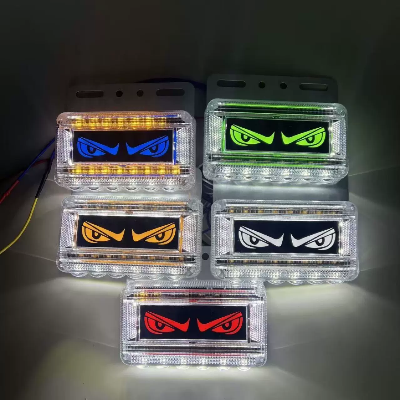 跨境24VLED货车挂车小12.5恶魔眼照地边灯示宽转向行车超亮警示