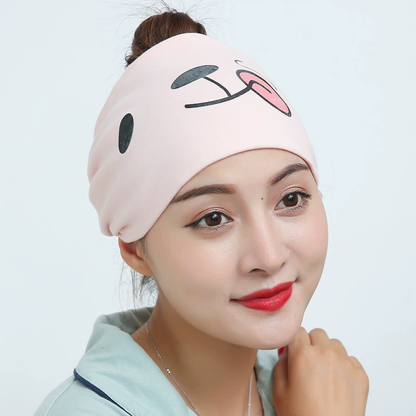 Smiling Bear Orange Pink Headband (Four Seasons)