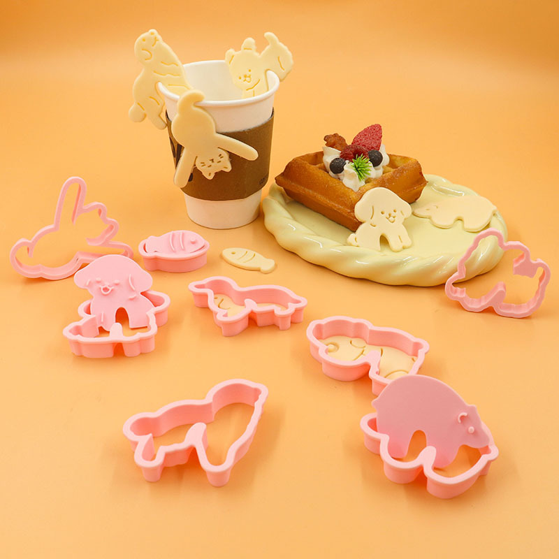Linda taza colgante gato de dibujos animados galleta molde taza colgante ardilla galleta café té de la tarde decoración de bricolaje molienda para hornear