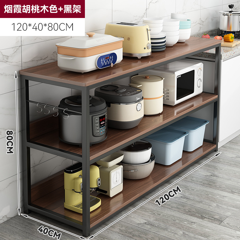 Estante de almacenamiento de cocina multicapa simple estante de almacenamiento estante de almacenamiento de microondas multifuncional gabinete doméstico