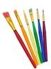 Writing brush, coloured pencils, fondant, decorations, set, 6 pieces
