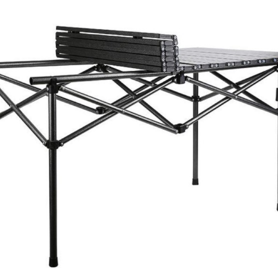 Mesa plegable al aire libre y silla de camping equipo portátil de aleación de aluminio coche puesto de comedor al aire libre mesa plegable mesa de rollo de huevo image 4