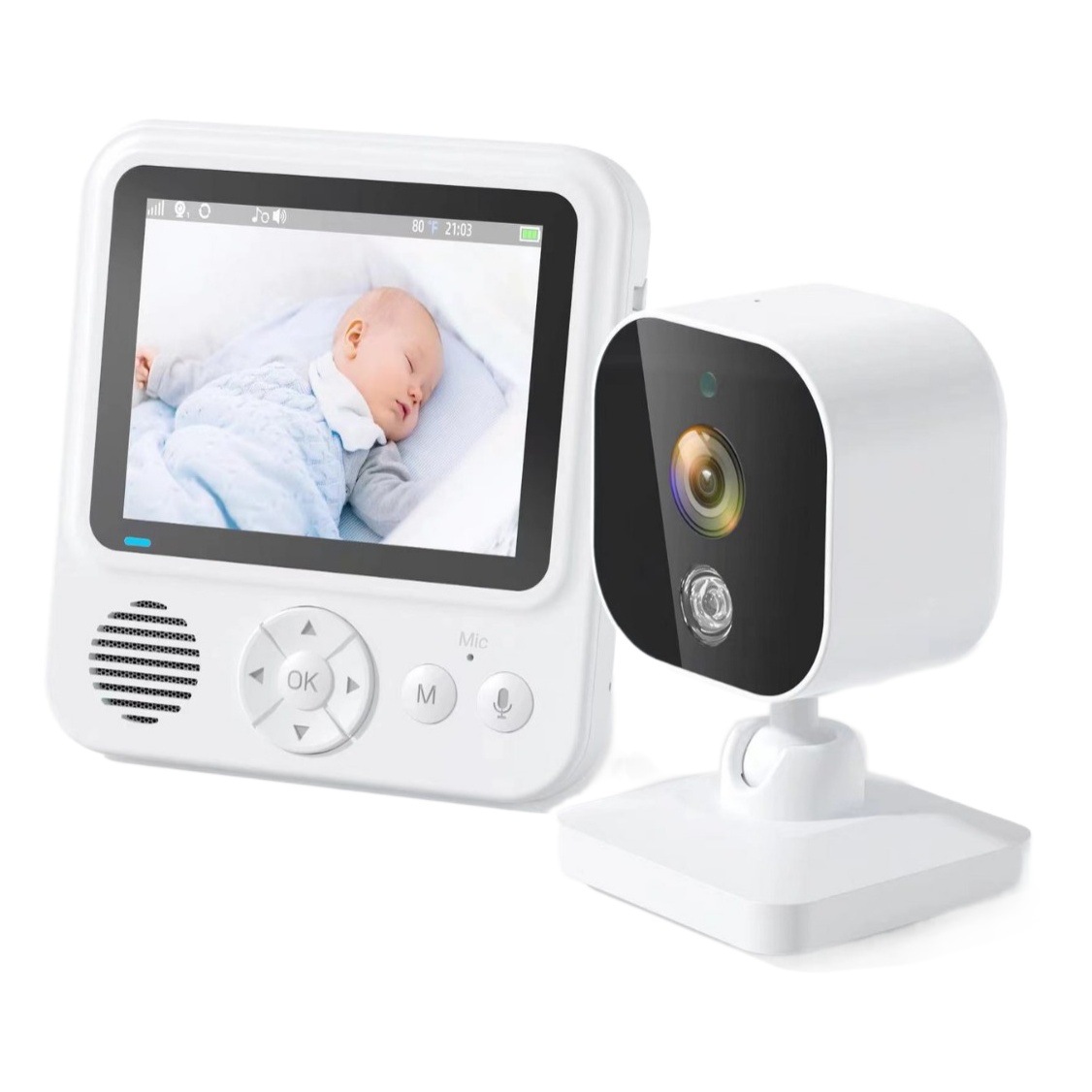 Venta directa de fábrica, dispositivo de cuidado infantil de 2.8 pulgadas, monitor de vigilancia para bebés, cámara inalámbrica con visión nocturna infrarroja