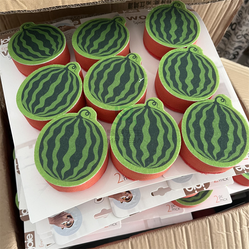 海外取寄せ品、カード1枚で3枚、漫画スポンジ、食器洗い用両面たわし、吸水性たわし|undefined