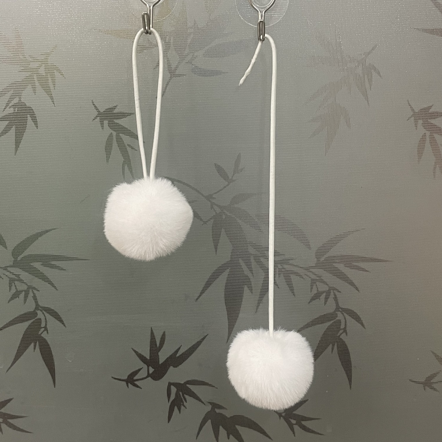 5cm 인공 모피 공 고양이 둥지 재미 있은 고양이 장난감 모피 공 걸이 형 애완 동물 용품 고양이 클라이밍 프레임 액세서리 플러시 공