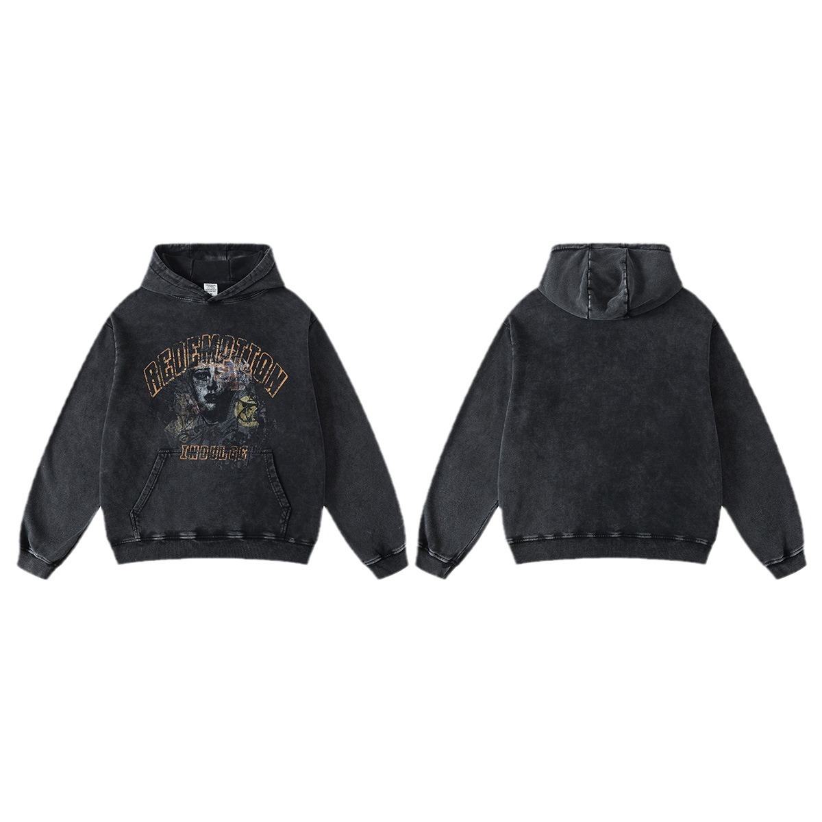 2025 otoño / invierno marcas de moda estadounidenses sueltas inns nicho de la calle alta lavado retro batítico pesado chaqueta con capuzas de moda masculina