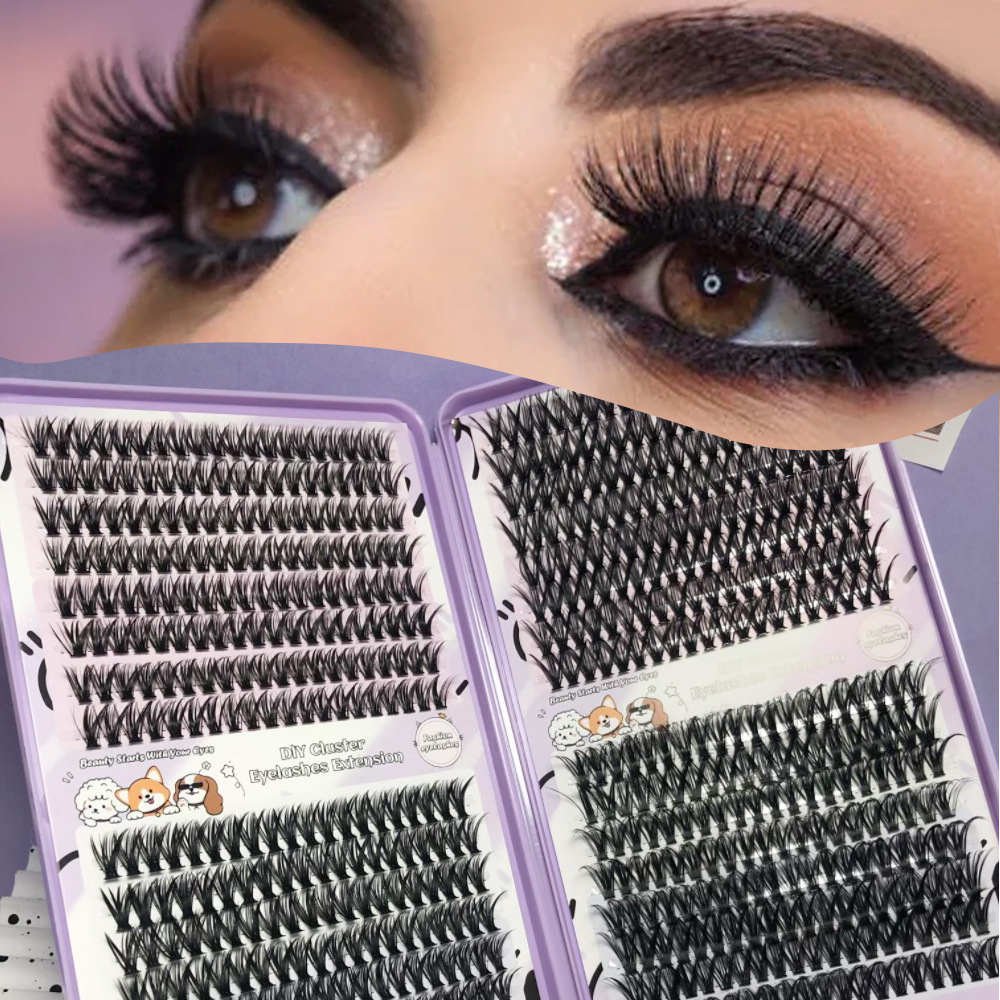 Comercio exterior pestañas colección densa 30D40D50D gran capacidad serie FD cabello gripe europea y americana un solo rango de cabello