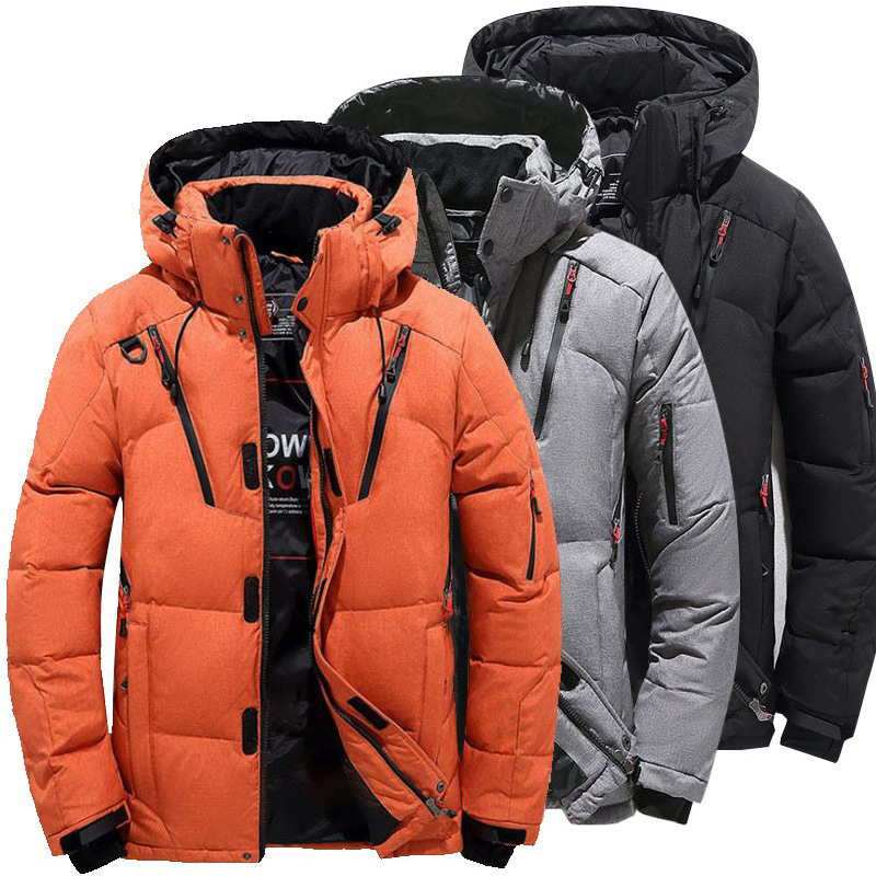 Winter Outdoor Men's Short Thickened Hooded Warm Cotton Jacket Cross-border Men's Cold-proof Clothes Men's Cotton-padded Coat Winter Clothes Winter Outdoor Men's Short Thickened Hooded Warm Cotton Jacket Cross-border Men's Cold-proof Clothes Men's Cotton-padded Coat Winter Clothes