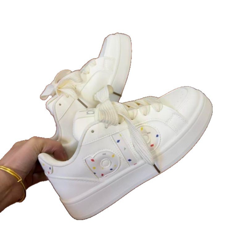 Calzado casual coreano de estilo de escuela de alto valor facial, zapatos de entrenamiento de moda para mujeres, zapatos de skate anti-fuego originales de alto nivel. image 6