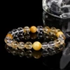 Organic white crystal, bracelet natural stone